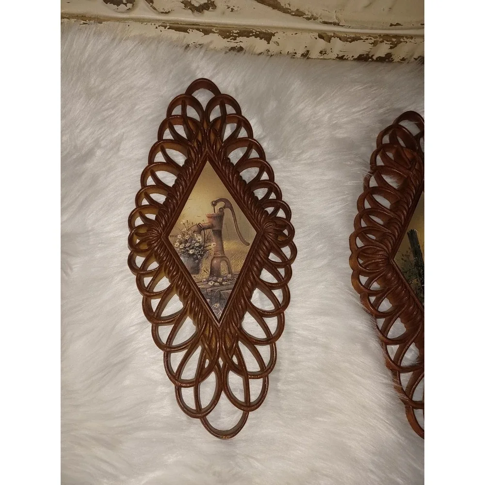 Vintage mcm set of 4 burwood products Co.1350